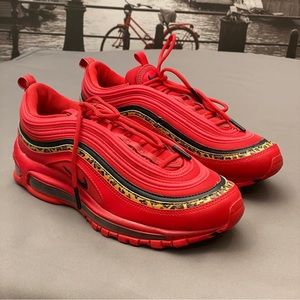 Nike Air Max 97 Leopard Pack Red Women's size 9.5